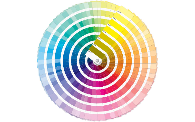 Technique marquage quadri nuancier couleur