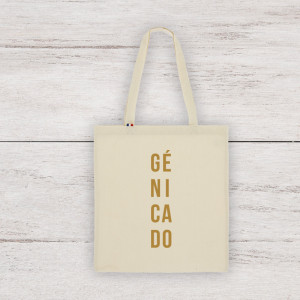 Tote bag shopping made in France coton recyclé