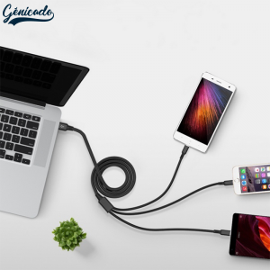 Câble USB personnalisable en nylon tressé