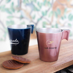 Mug publicitaire en verre trempé Made in France