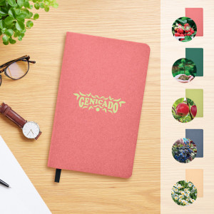 Carnet A5 en papier recyclé avec graines