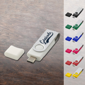 Clé USB-C rotative OTG